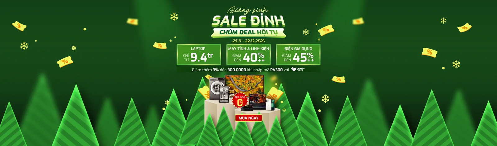 Giáng sinh Sale đỉnh, Chùm Deal hội tụ